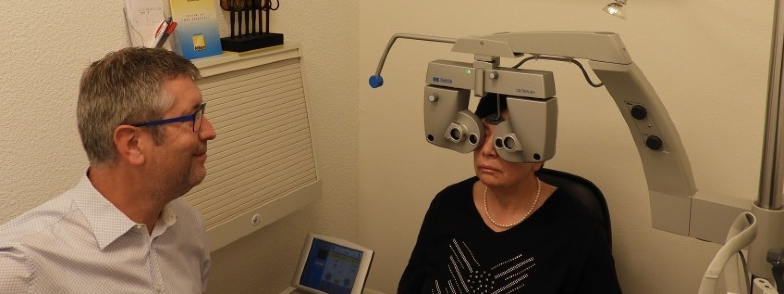 Sehtest bei Optik am Markt in Sondershausen.